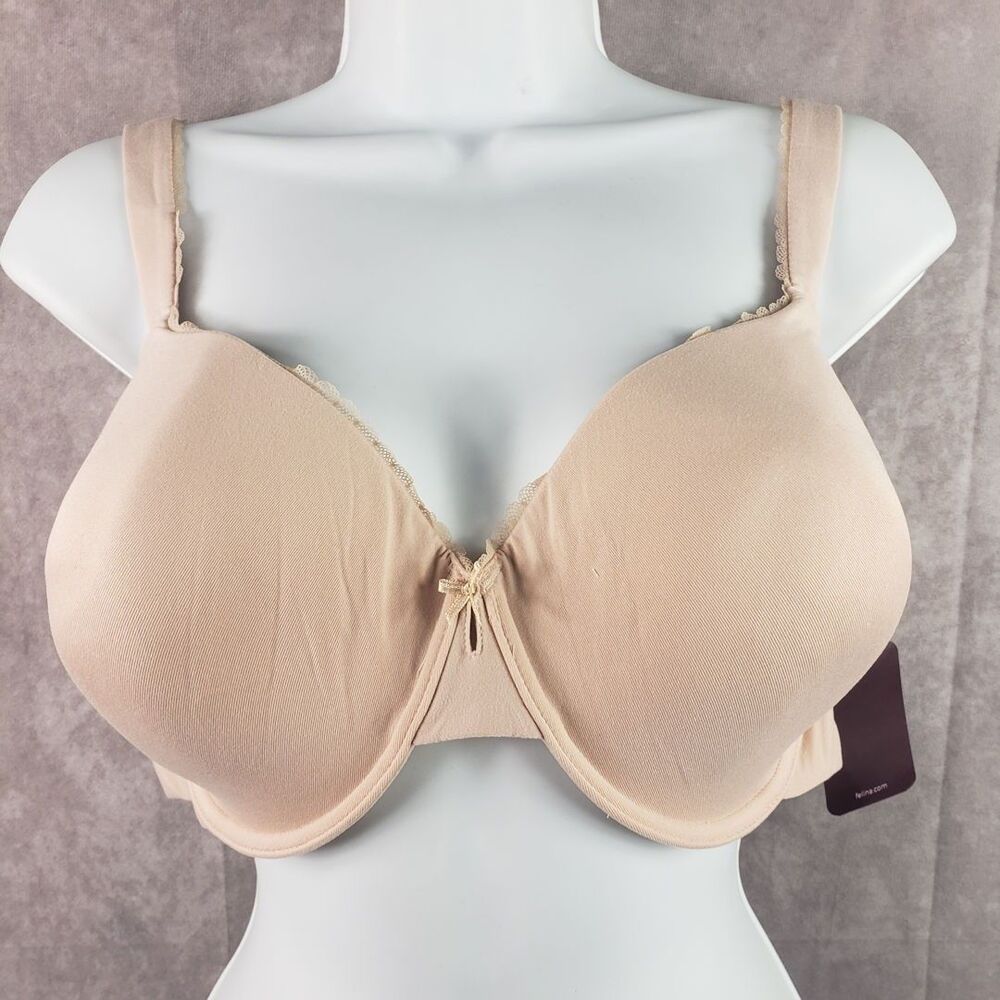 Paramour by Felina Bra 40DD Beige Sensational Contour Seamless Padded 135031